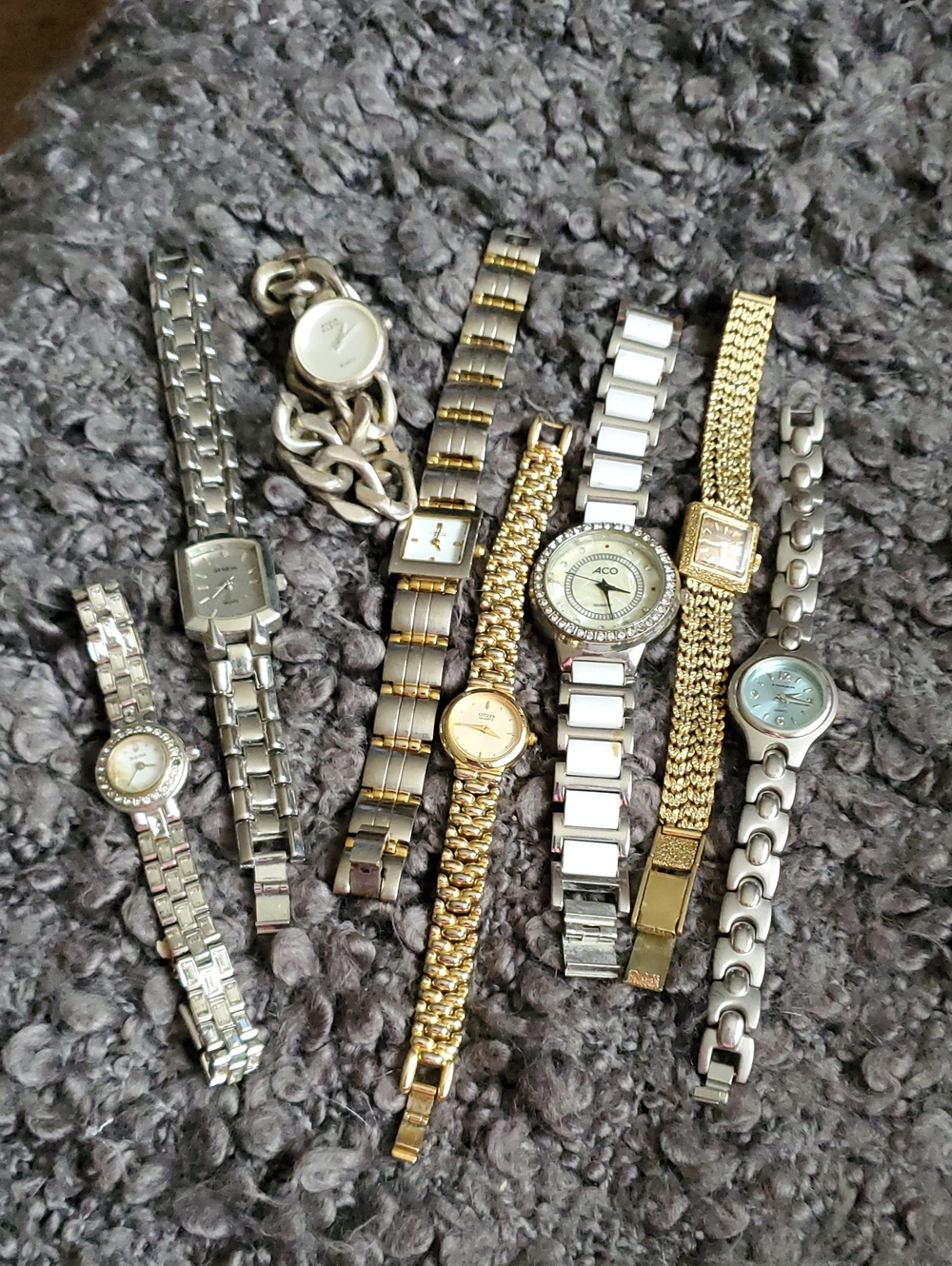 Mixed Metal Women's Bracelet Watches - Gold & Silver Set